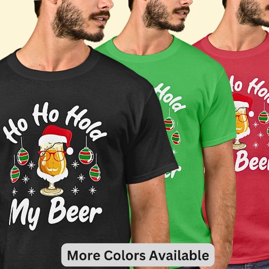 ホー、私のビールはオーストラリアのクリスマスブラックを保持 Tシャツ
