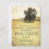 ホ素朴タルの巣の木結婚 招待状 (正面)