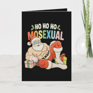 ホ・ホ・ホ モセクシャル ゲイ サンタ LGBT プライド クリスマス カード