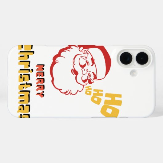 ホ・ホ・ホ Case-Mate iPhoneケース (裏面 (横))