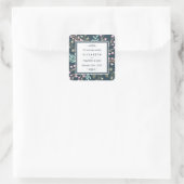 ボお洒落タニカルベリー結婚式の引き出物 スクエアシール (バッグ)