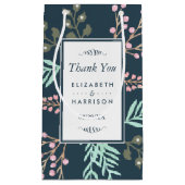 ボお洒落タニカルベリー結婚式の引き出物 スモールペーパーバッグ (正面)