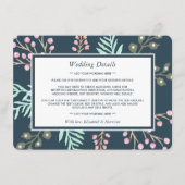ボお洒落タニカルベ結婚リー詳細インサート エンクロージャーカード (正面)