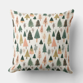 ボお洒落タニカルホリデーツリーパターン クッション