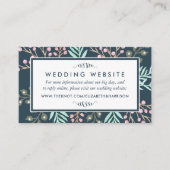 ボお洒落タニカル結婚ベリーのWebサイト挿入 エンクロージャーカード (正面)