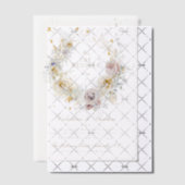 ボお洒落タンリースロマン結婚ティック ベラム紙招待状 (オフセット (招待状))