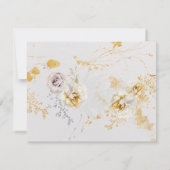 ボお洒落タンリースロマン結婚ティック 出欠カード (裏面)