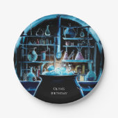 ボお洒落ホ魔法科学者誕生日 ペーパープレート (正面)