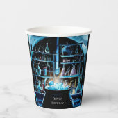 ボお洒落ホ魔法科学者誕生日 紙コップ (正面)