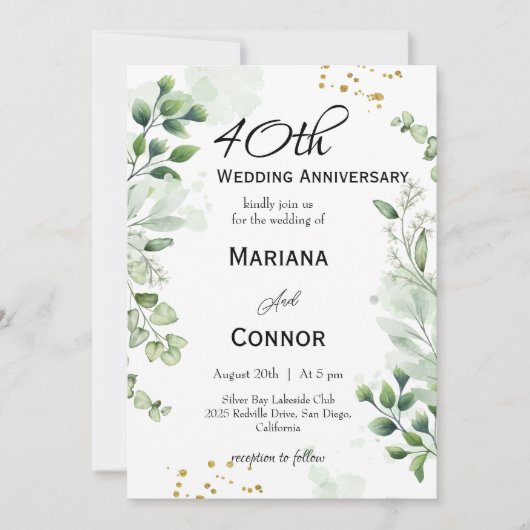 ボお洒落ホ・グ結婚リーナリー 招待状 (正面)