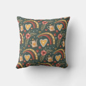 ボかわいらしホフローラ春ガーデンパターン クッション (裏面)