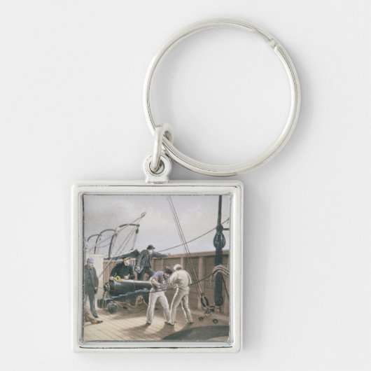 ボアの最初の事故の後のケーブルの接続 キーホルダー (正面)