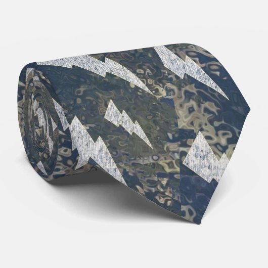 ボアイメージ稲妻パターンネックタイ ネクタイ (ロール)