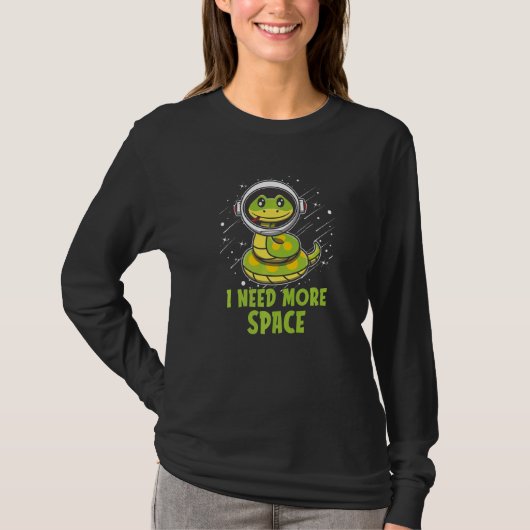 ボアコンストリクター ヘビ 爬虫類学者 もっと欲しい Tシャツ (正面)