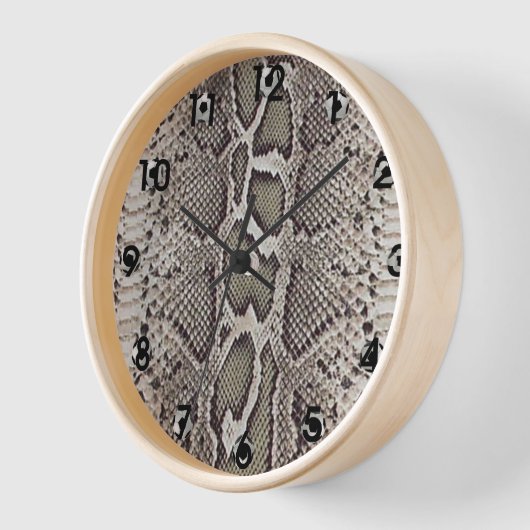 ボアシクフェイクレタスナンケスキン 壁時計 (傾斜)