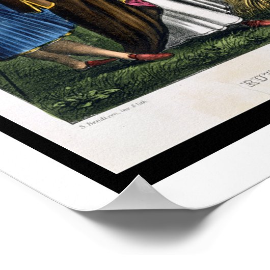 ボアズの分野のルース、が印刷した聖書から ポスター (角)