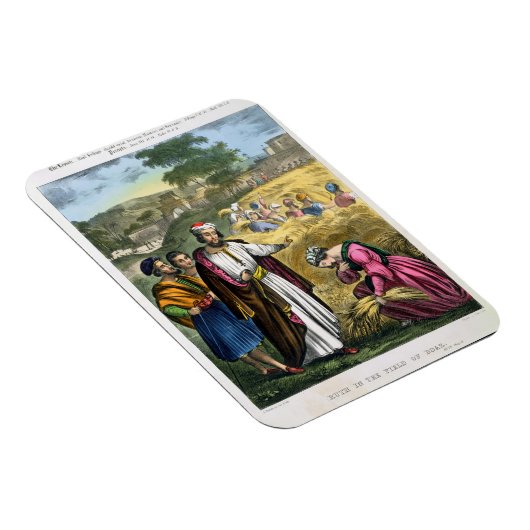 ボアズの分野のルース、が印刷した聖書から マグネット (右側)