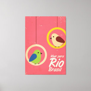 ボアパラリオ、ブラジル旅行ポスター。 キャンバスプリント
