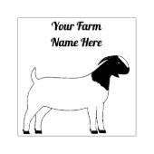 ボアパーソナライズされたヤギ ラバースタンプ (インプリント)