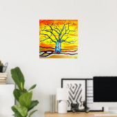 ボアブ金ゴールド ポスター (ホームオフィス)