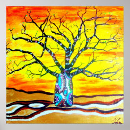 ボアブ金ゴールド ポスター