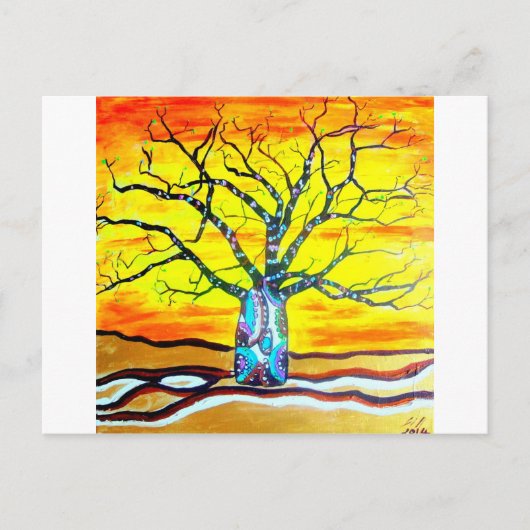 ボアブ金ゴールド ポストカード (正面)