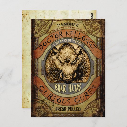 ボアヘア ポストカード (正面/裏面)