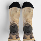 ボアボエ絵画ルの – かわいいオリジナルドッグアート ソックス (上部)