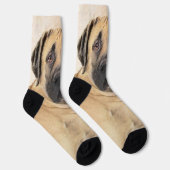 ボアボエ絵画ルの – かわいいオリジナルドッグアート ソックス (右)