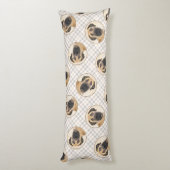 ボアボ絵を描エルの子犬の赤いマスティフ ボディピロー (裏面 (縦))