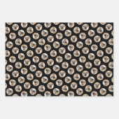 ボアボ絵を描エルの子犬の赤いマスティフ ラッピングペーパーシート (正面3)