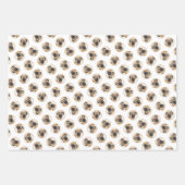 ボアボ絵を描エルの子犬の赤いマスティフ ラッピングペーパーシート (正面2)