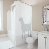 ボアヤギのシャドウシルエットシャドウバディ シャワーカーテン (インサイチュ)