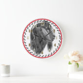 ボアヤギのスケッチ壁時計 ラージ壁時計 (ホーム)