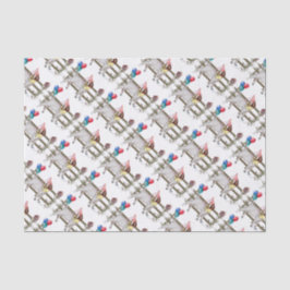 ボアヤギパターン（の模様が）ある誕生日パーティーティッシュペーパー 薄葉紙