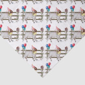 ボアヤギパターン(の模様が)ある誕生日パーティーティッシュペーパー 薄葉紙 (詳細)