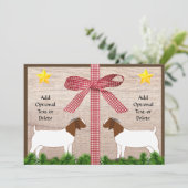 ボアヤギ素朴のクリスマスグリーティング シーズンカード (スタンド正面)