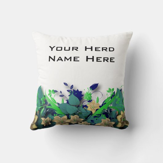 ボアヤギ絵を描の名ヤギ枕 クッション (裏面)