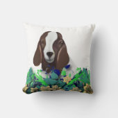 ボアヤギ絵を描の名ヤギ枕 クッション (正面)