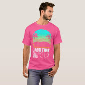 ボア ボート フィッシング キャンプ 楽しい Tシャツ (正面フル)