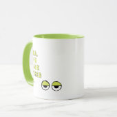 ボア、疲れて見える… （緑） マグカップ (正面左)