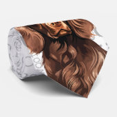 ボイおもしろいキンスパニエル犬クリスマスドッグ愛好家 ネクタイ (ロール)