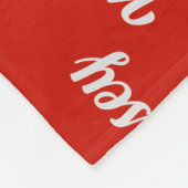 ボイおもしろいキンスパニエル犬ドッグネームパターン(の模様が)あるクリスマス フリースブランケット (角)