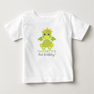 ボイお洒落ドラゴンファースト誕生日ベビーTシャツ ベビーTシャツ