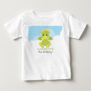 ボイお洒落ドラゴンファースト誕生日 ベビーTシャツ