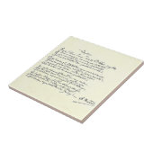 ボイエルのサイン原稿（リンボー）セラミック タイル (側面)