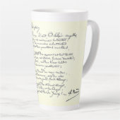 ボイエルの自筆本（リンボー） カフェラテマグ (右アングル)