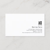 ボイオーバーアーティストエンターテイメントスキストライプモノグラム 名刺 (裏面)