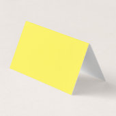 ボイオーバーアーティストトレンディーイエロービジネスカード 名刺 (裏面)