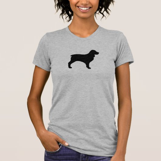 ボイキンスパニエルのシルエット Tシャツ (正面)